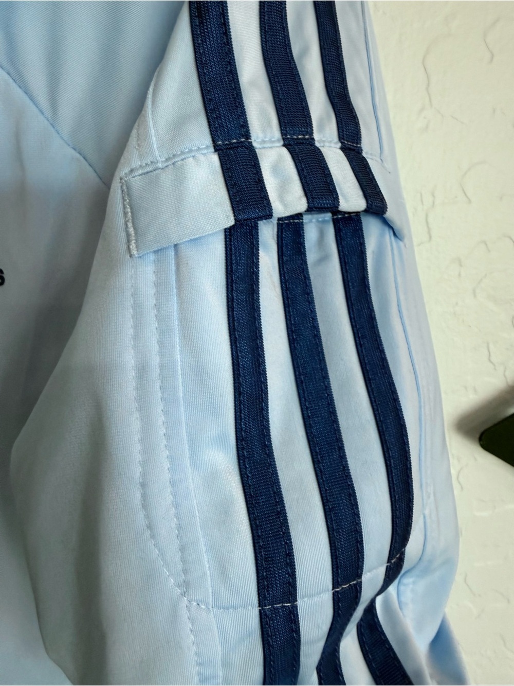 ADIDAS Vintage 2007 Y2K 3-Stripe Full Zip Track Jacket - Light Blue - Med - EUC - Picture 4 of 8